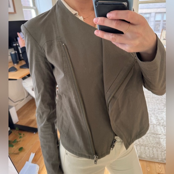 Helmut Lang Green Cotton Jacket ; Petite - Picture 4 of 5